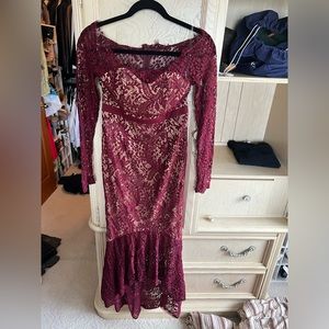 L’ATISTE BURGUNDY WITH NUDE LINING